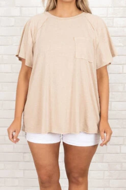 Cozy Is Key Top, Taupe 11 Cozy Is Key Top, Taupe -Chic Soul Store CozyIsKeyTop Taupe 0008