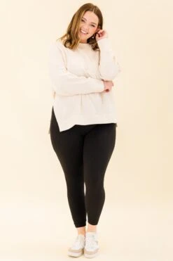 Cozy Lifestyle Leggings, Black 11 Cozy Lifestyle Leggings, Black -Chic Soul Store CozyLifestyleLeggings Black 7