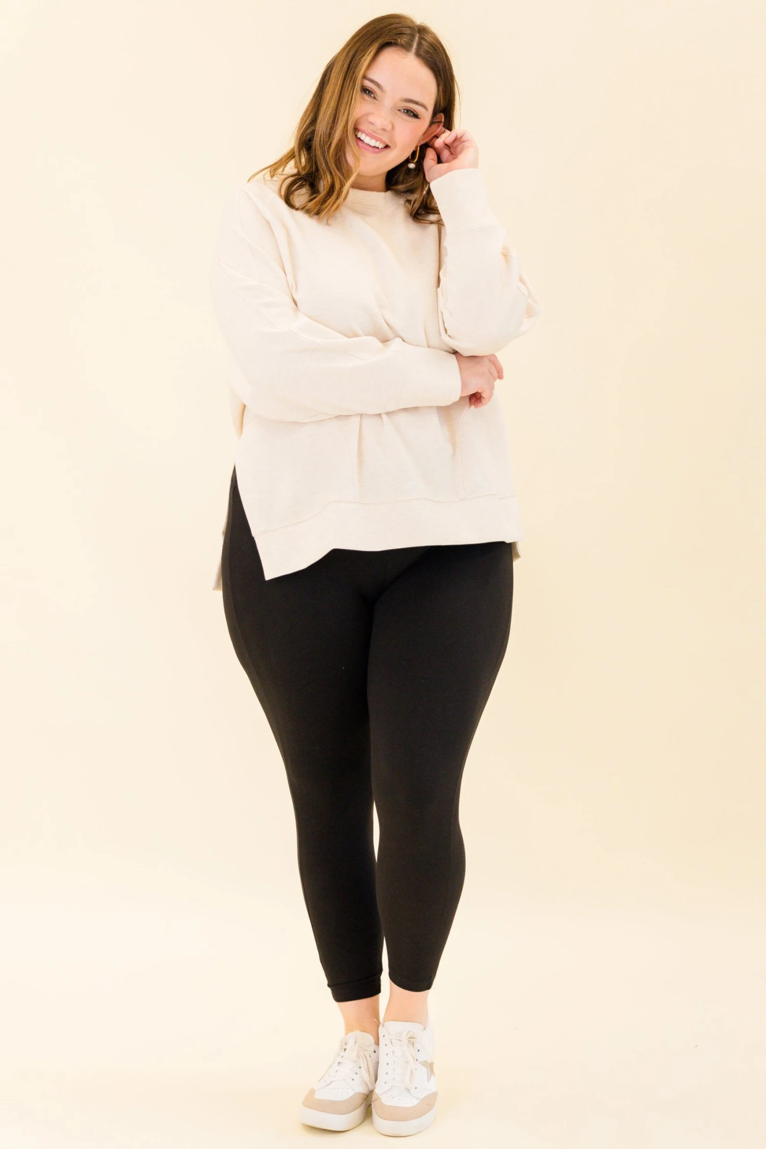 Cozy Lifestyle Leggings, Black 5 Cozy Lifestyle Leggings, Black - Image 3