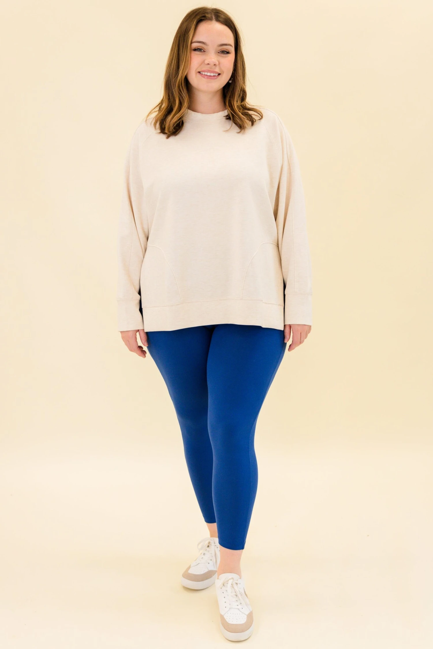 Cozy Lifestyle Leggings, Light Navy 5 Cozy Lifestyle Leggings, Light Navy - Image 3