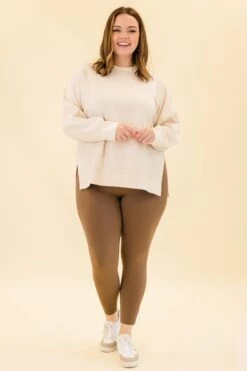 Cozy Lifestyle Leggings, Mocha -Chic Soul Store CozyLifestyleLeggings Mocha 7