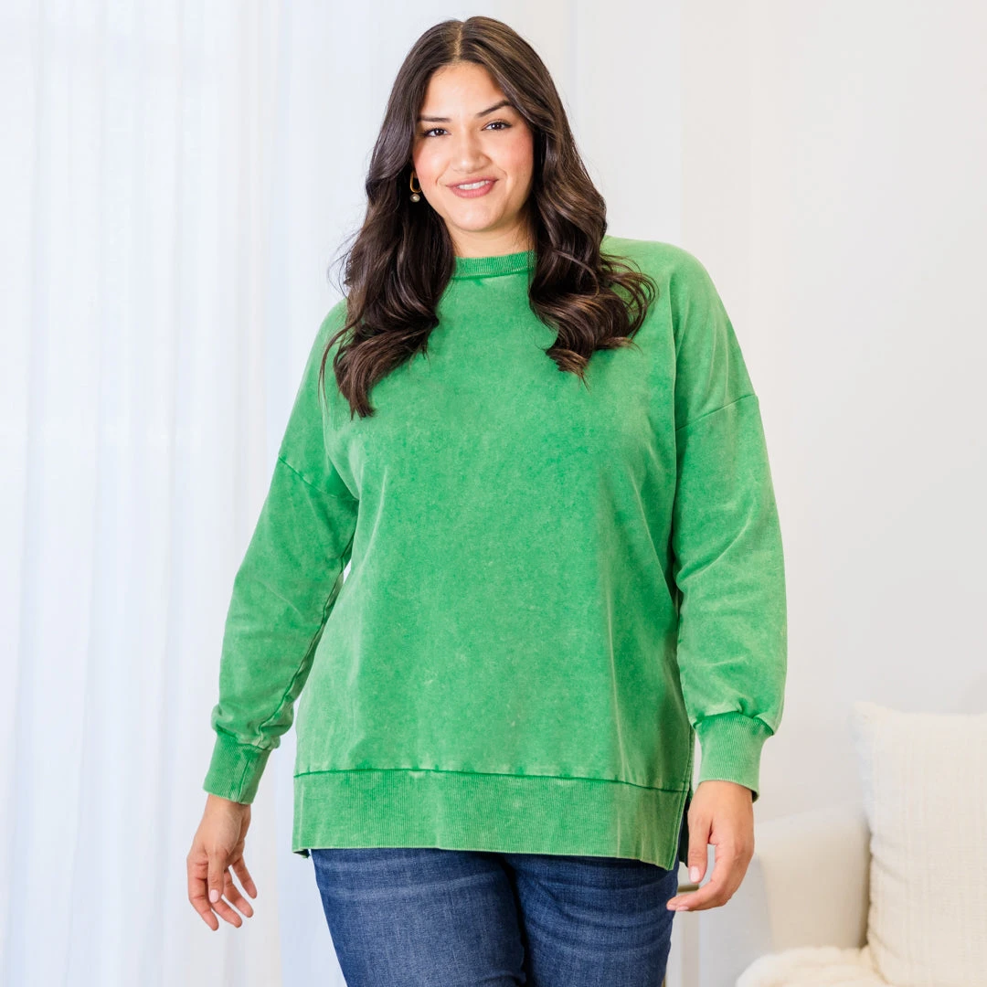 Cozy Pullover, Green 3 Cozy Pullover, Green