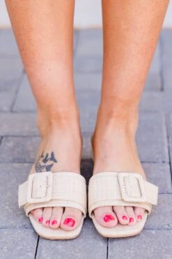 Crete Stepping Sandal, Beige -Chic Soul Store CreteSteppingSandal Beige 3