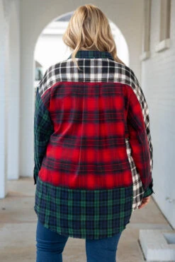 Cross Road Blues Tunic, Hunter Green-Ivory-Red 12 Cross Road Blues Tunic, Hunter Green-Ivory-Red -Chic Soul Store CrossRoadBluesTunic HunterGreen Ivory Red 9716