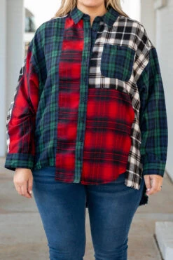 Cross Road Blues Tunic, Hunter Green-Ivory-Red 11 Cross Road Blues Tunic, Hunter Green-Ivory-Red -Chic Soul Store CrossRoadBluesTunic HunterGreen Ivory Red 9717