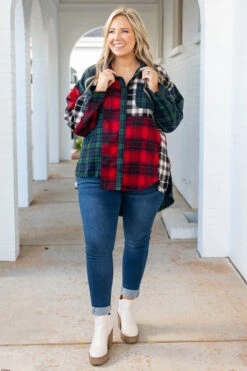 Cross Road Blues Tunic, Hunter Green-Ivory-Red 10 Cross Road Blues Tunic, Hunter Green-Ivory-Red -Chic Soul Store CrossRoadBluesTunic HunterGreen Ivory Red 9721