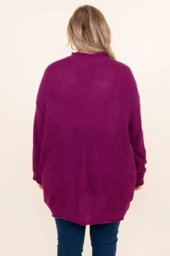 Cuddling Close Sweater, Magenta -Chic Soul Store CuddlingCloseSweater Magenta 7294