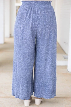 Cute And Comfortable Pants, Blue Dotted -Chic Soul Store CuteAndComfortablePants BlueDotted 6