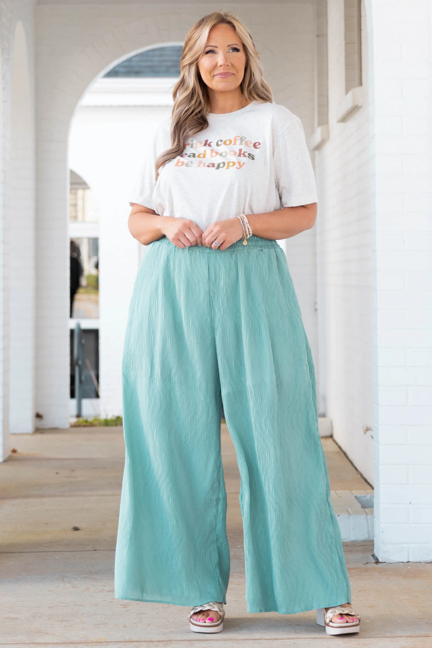Cute And Comfortable Pants, Sage 4 Cute And Comfortable Pants, Sage - Image 2