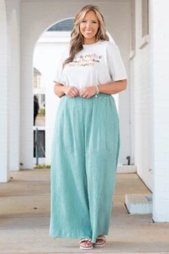 Cute And Comfortable Pants, Sage 11 Cute And Comfortable Pants, Sage -Chic Soul Store CuteAndComfortablePants Sage 1407