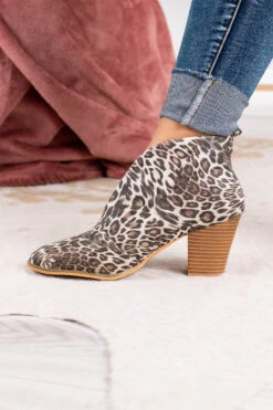 Stay In Step Booties, Leopard -Chic Soul Store DSC1602
