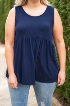 Weekender Babydoll, Navy -Chic Soul Store DSC2054ed