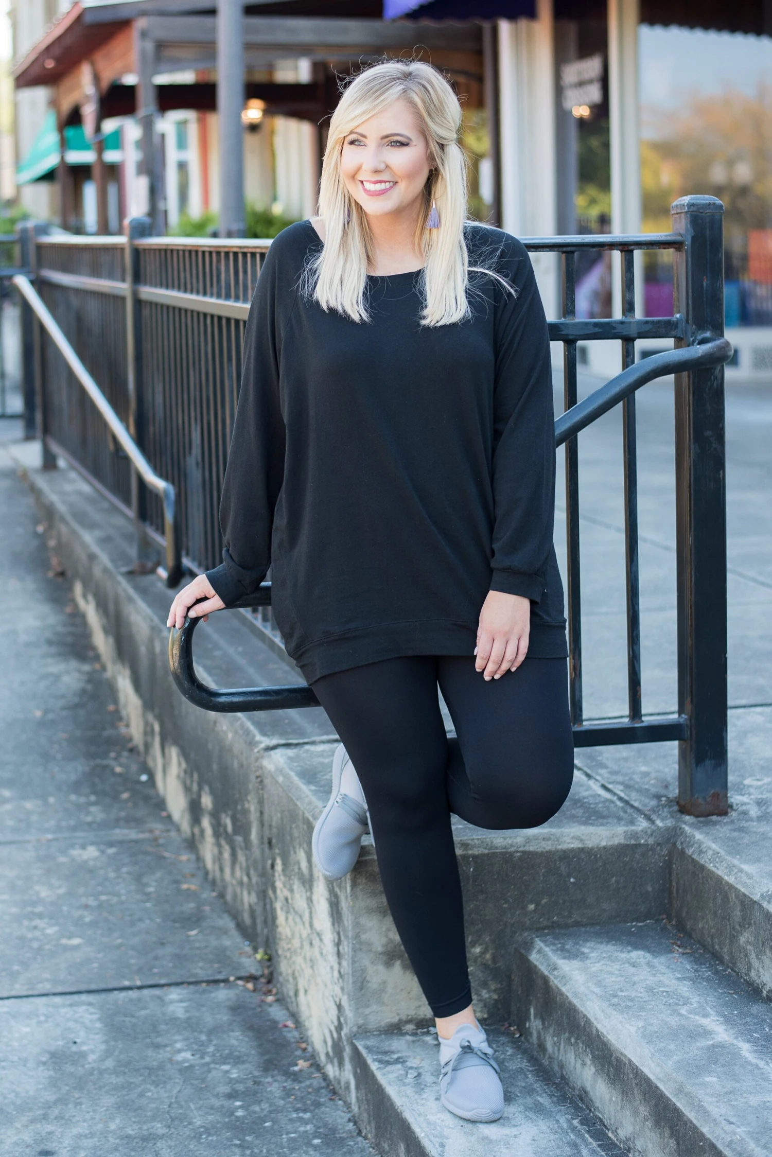 Luxe Leggings, Long Black 4 Luxe Leggings, Long Black - Image 2