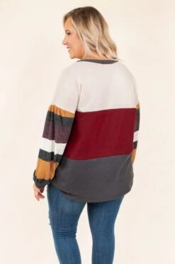 Messy Bun Sweater, Mocha -Chic Soul Store DSC4735 Edit