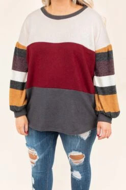 Messy Bun Sweater, Mocha -Chic Soul Store DSC4736 Edit