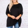 Steal Me Away Tunic, Black 1 Steal Me Away Tunic, Black -Chic Soul Store DSC5484 Edit