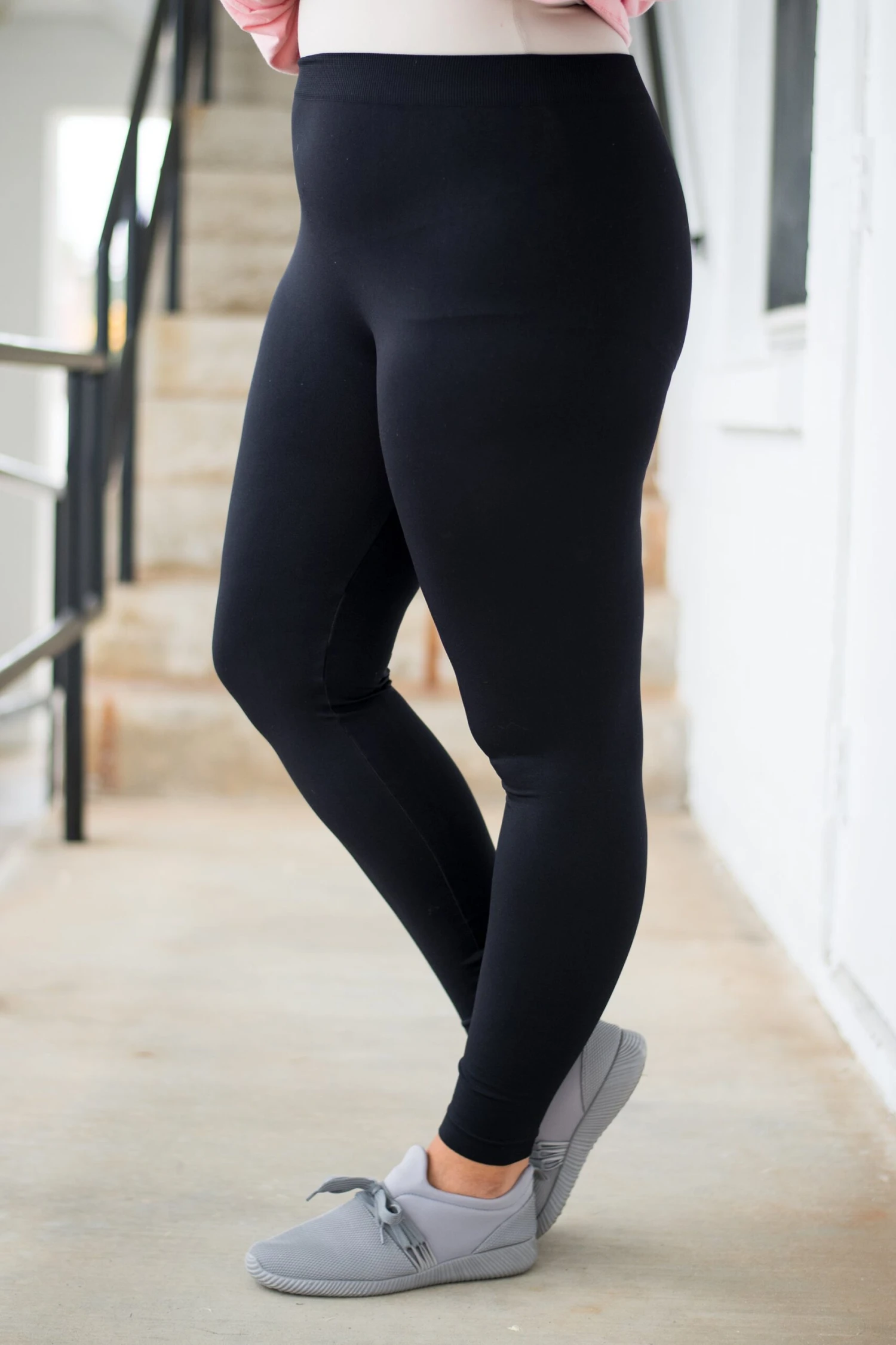 Luxe Leggings, Long Black 5 Luxe Leggings, Long Black - Image 3