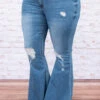 Flare To Dare Jeans, Medium Wash -Chic Soul Store DSC7792 d44194bd ddd1 40c8 acd5 0ff768bff206