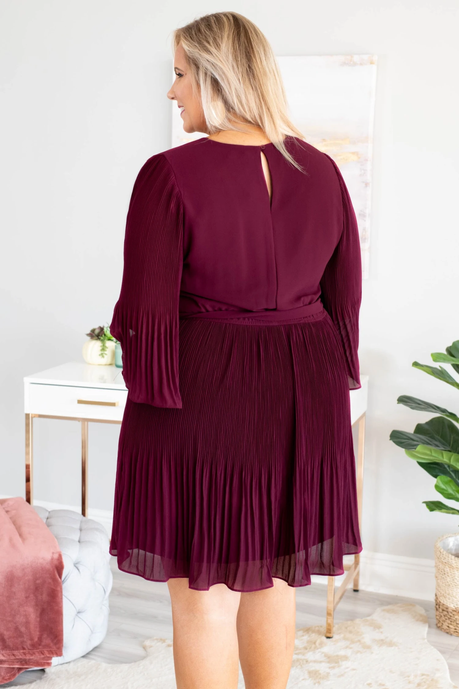 Spinning Around The Dance Floor Dress, Wine 6 Spinning Around The Dance Floor Dress, Wine - Image 4