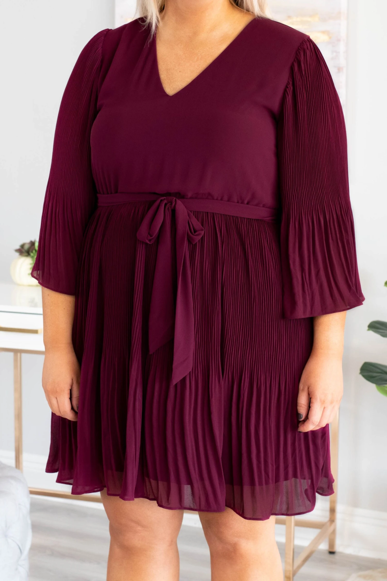 Spinning Around The Dance Floor Dress, Wine 5 Spinning Around The Dance Floor Dress, Wine - Image 3