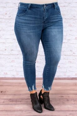 Best Of Luck Jeans, Dark Wash -Chic Soul Store DSC9540