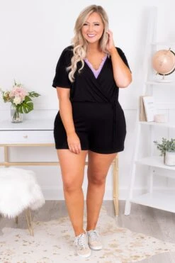 Like It Or Leave It Romper, Black -Chic Soul Store DSC 0384
