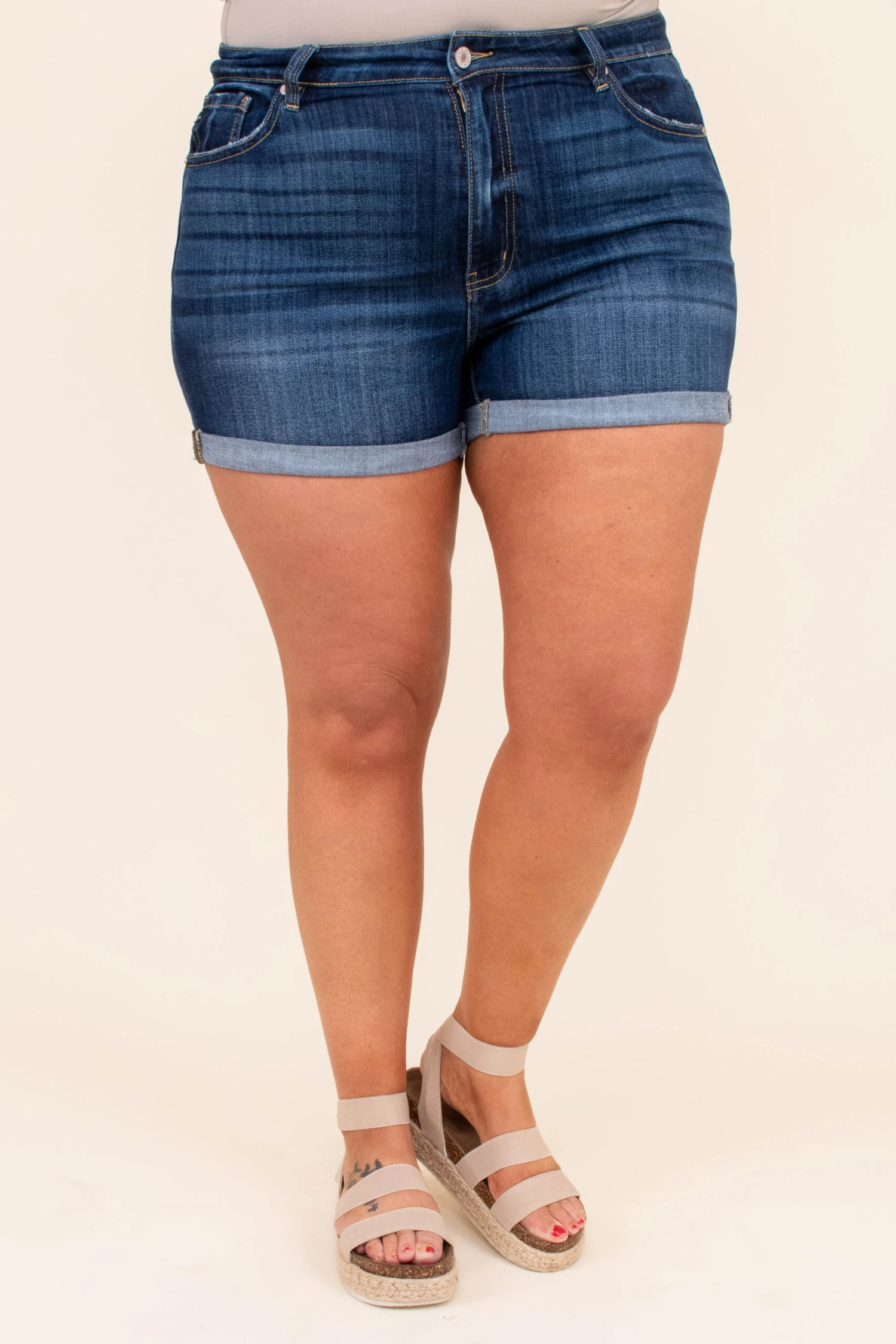 Shoot The Breeze Shorts, Dark Wash 5 Shoot The Breeze Shorts, Dark Wash - Image 3