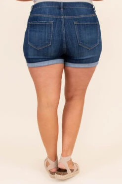 Shoot The Breeze Shorts, Dark Wash 12 Shoot The Breeze Shorts, Dark Wash -Chic Soul Store DSC 0718 Edit