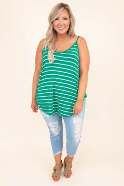 Toes In The Sand Tank, Kelly Green -Chic Soul Store DSC 1150