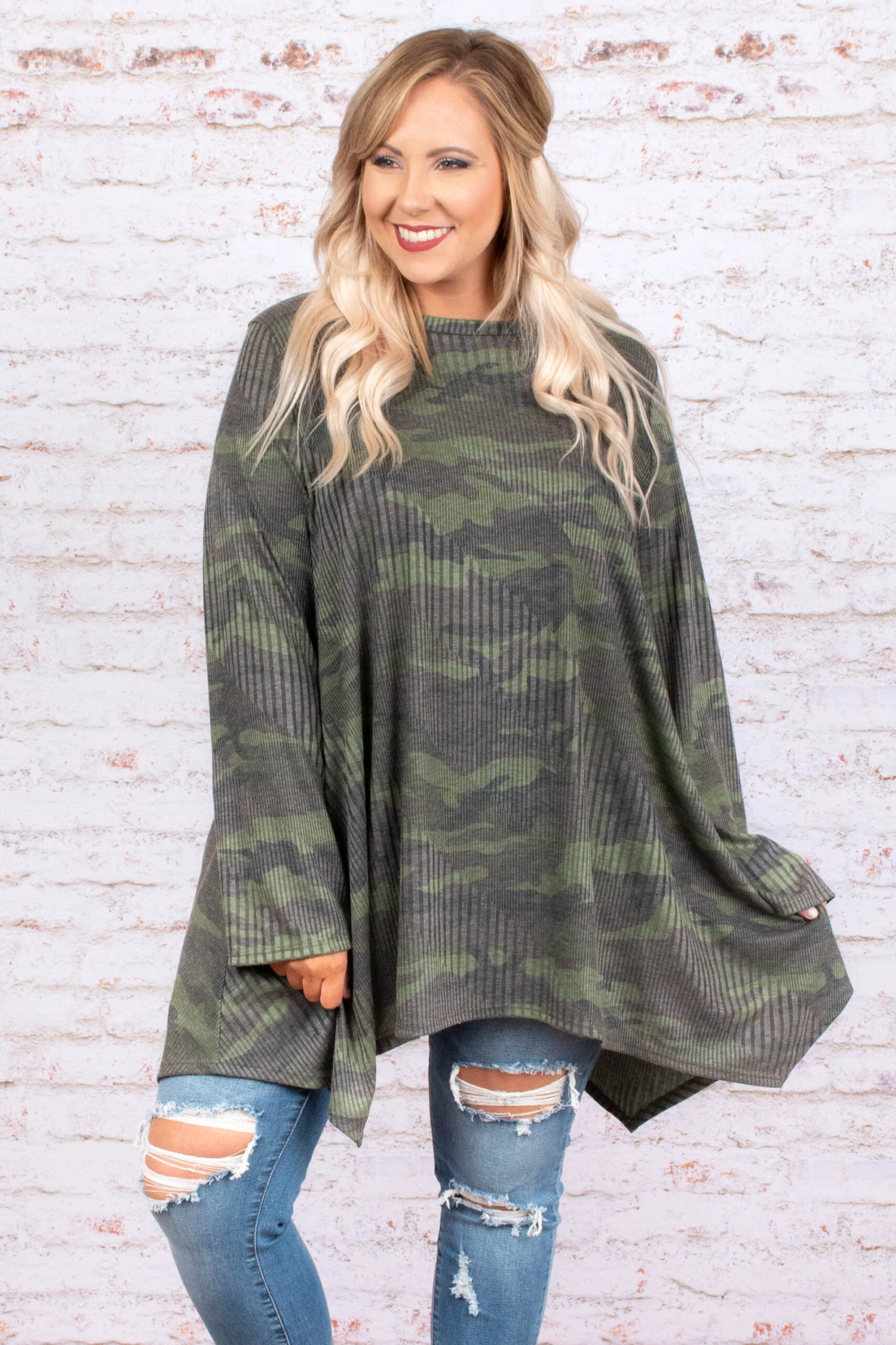 On The Fringes Top, Olive 3 On The Fringes Top, Olive