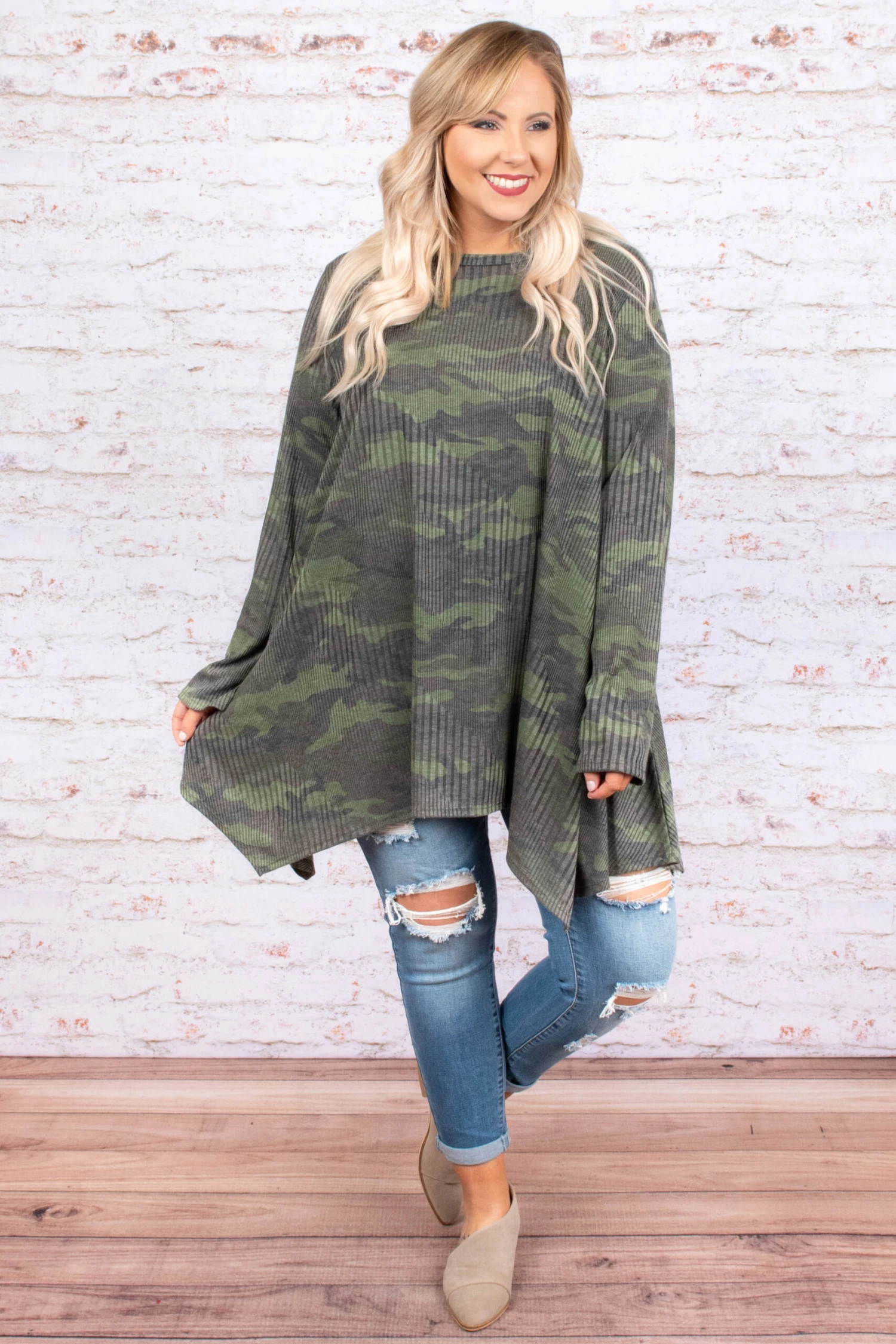 On The Fringes Top, Olive 4 On The Fringes Top, Olive - Image 2