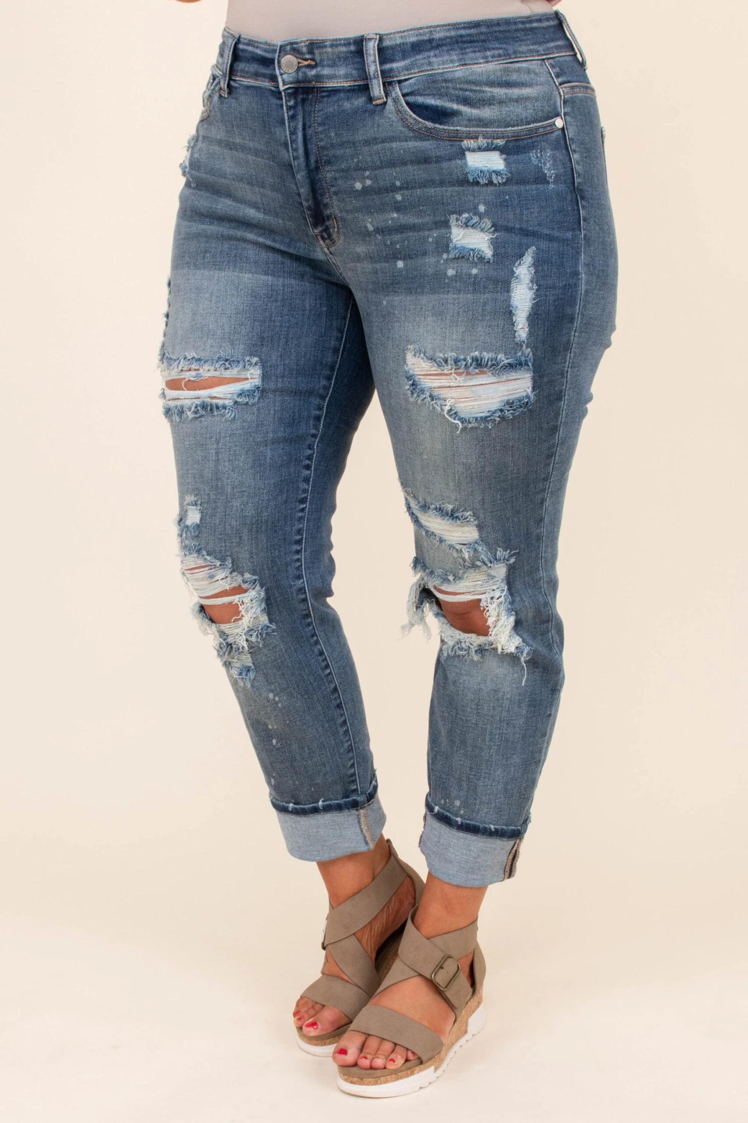 Yes To Distress Jeans, Dark Wash 3 Yes To Distress Jeans, Dark Wash