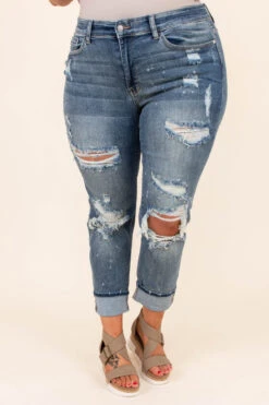 Yes To Distress Jeans, Dark Wash 10 Yes To Distress Jeans, Dark Wash -Chic Soul Store DSC 1230