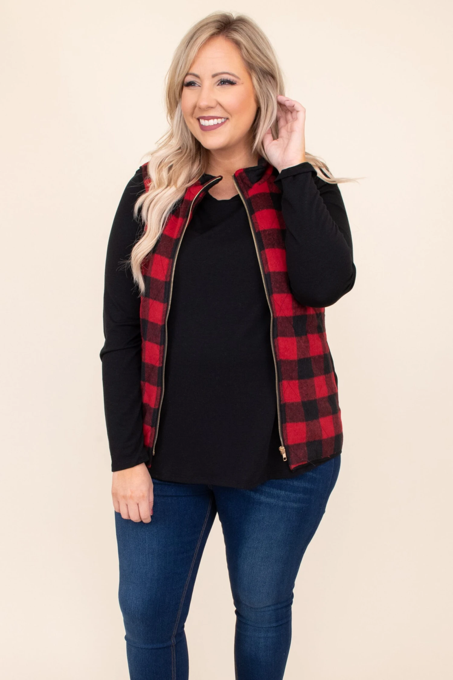 Fall Vestivities Vest, Black-Red 3 Fall Vestivities Vest, Black-Red