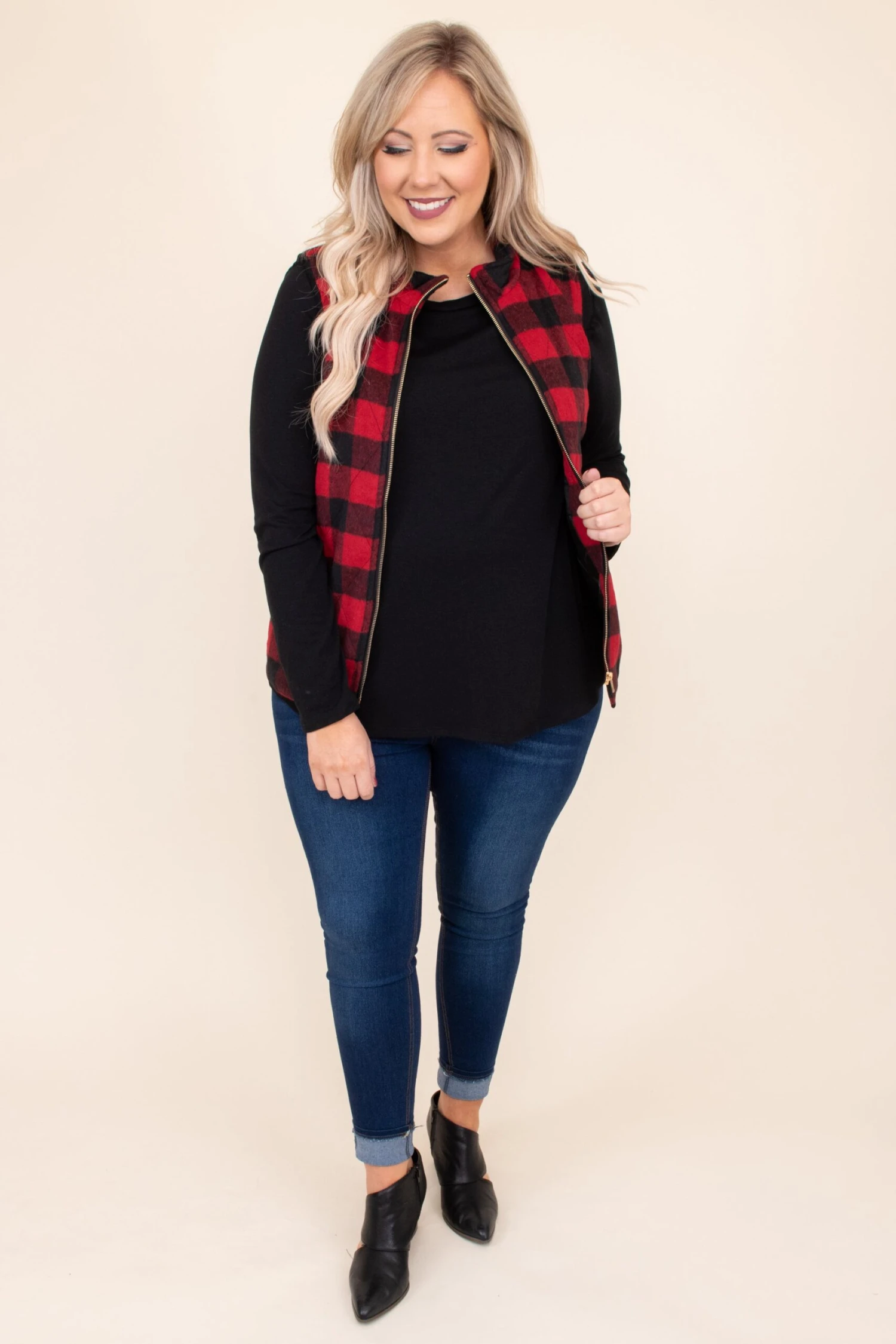 Fall Vestivities Vest, Black-Red 5 Fall Vestivities Vest, Black-Red - Image 3