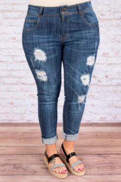 Don't Know How To Act Jeans, Blue -Chic Soul Store DSC 1684 Edit