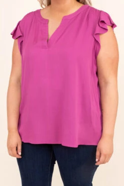 Straight From You Blouse, Plum 11 Straight From You Blouse, Plum -Chic Soul Store DSC 1756 Edit dfb2ae57 d65b 4cf5 9d2c 11be9d6be848