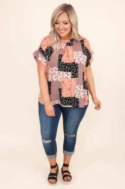 Give Of Love Blouse, Multi -Chic Soul Store DSC 1806 6700cce0 615a 40dc a6bb b37a8cdd34b1