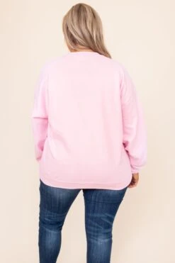 Take Care Girl Sweatshirt, Pink -Chic Soul Store DSC 1911 Edit