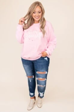 Take Care Girl Sweatshirt, Pink -Chic Soul Store DSC 1914 Edit 0c35af8d df4c 4a63 8860 a413cb01d977