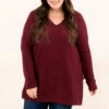 Cool Is Calling Tunic, Dark Burgundy