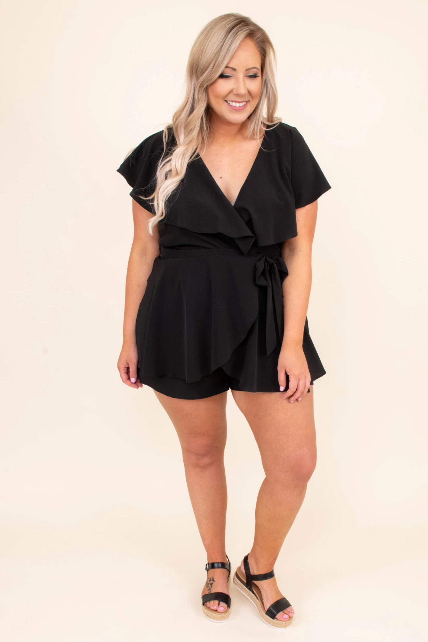 Going International Romper, Black 4 Going International Romper, Black - Image 2