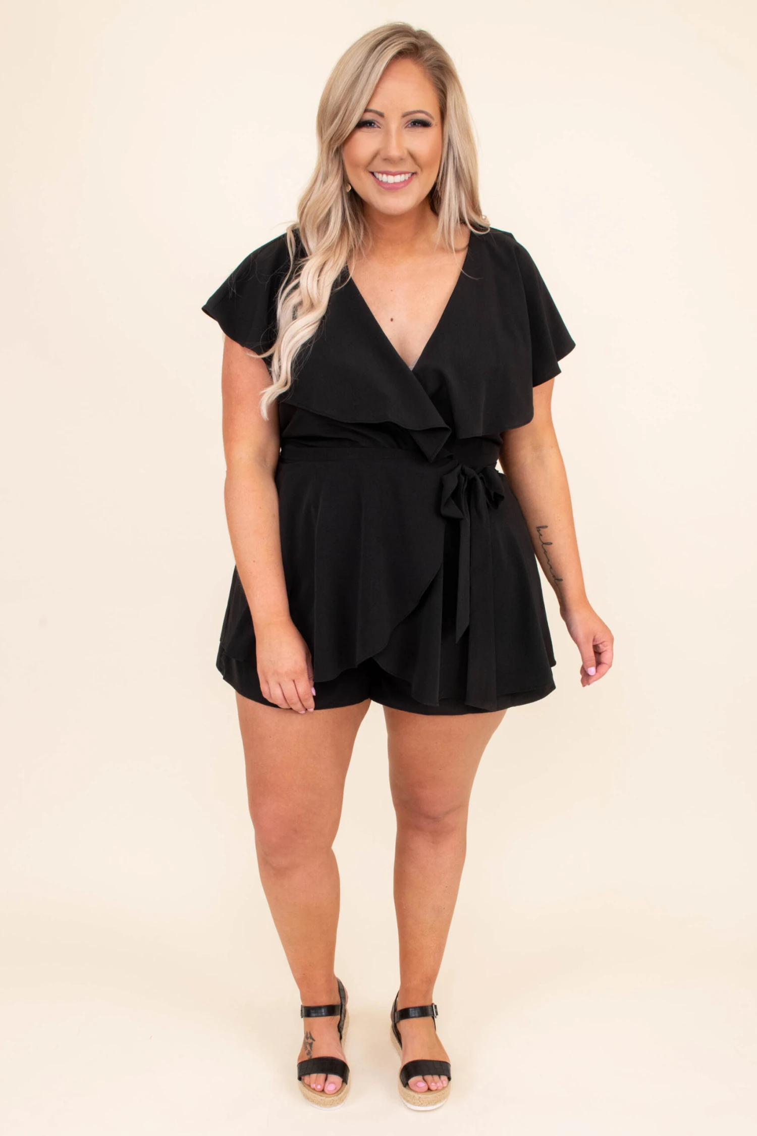 Going International Romper, Black 5 Going International Romper, Black - Image 3
