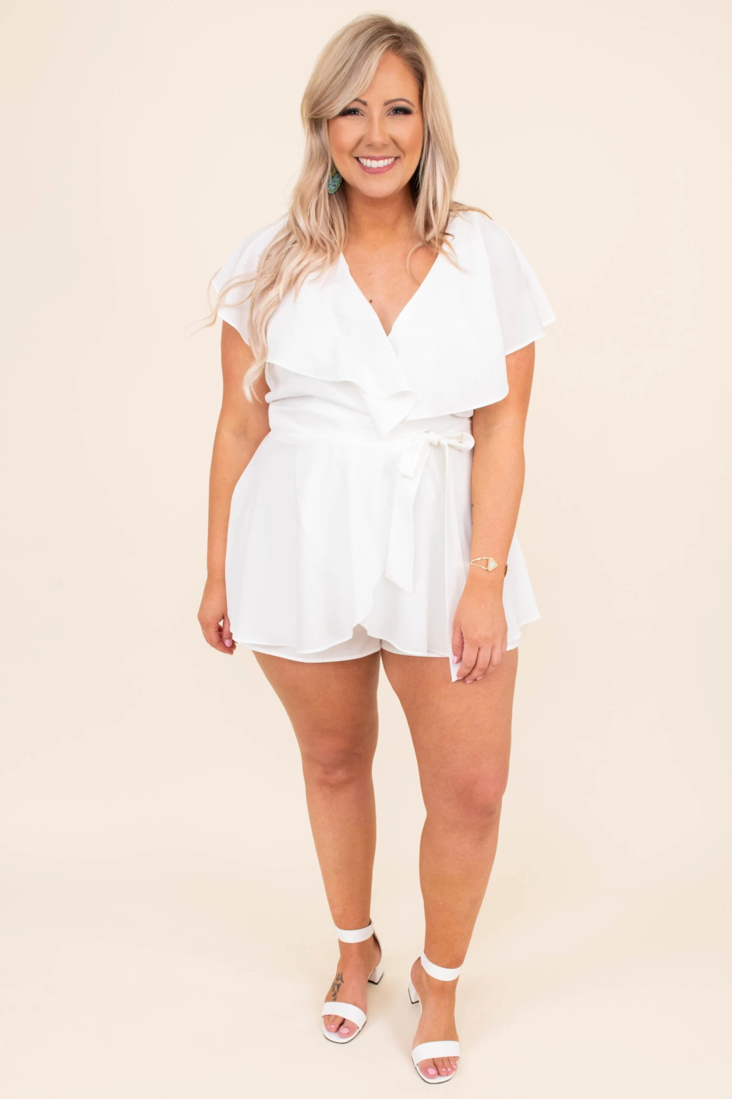 Going International Romper, Cream 5 Going International Romper, Cream - Image 3