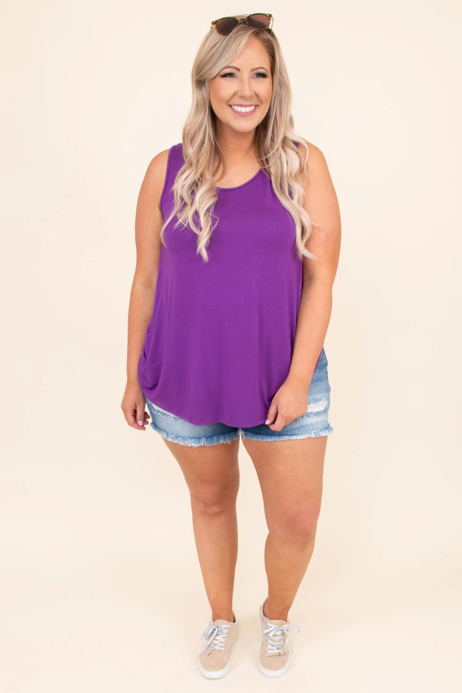 Good Times And Tan Lines Shorts, Medium Wash 4 Good Times And Tan Lines Shorts, Medium Wash - Image 2