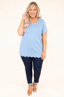 Incredible Beauty Top, Powder Blue -Chic Soul Store DSC 2368 Edit bd47c56b 667d 481f aa22 88e169563f19
