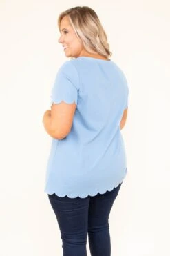 Incredible Beauty Top, Powder Blue -Chic Soul Store DSC 2369 Edit 30214d85 5900 4d44 a794 a3c07868843a