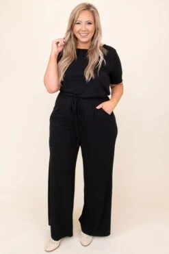 Louder Than Words Jumpsuit, Black 9 Louder Than Words Jumpsuit, Black -Chic Soul Store DSC 2619