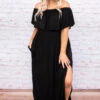 By The Boardwalk Maxi Dress, Black 1 By The Boardwalk Maxi Dress, Black -Chic Soul Store DSC 2663 Edit