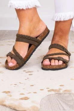 Walk By Faith Sandals, Brown